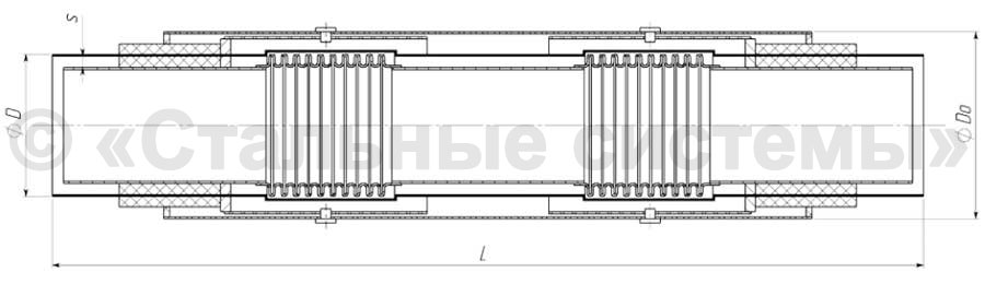 Рабочий чертеж компенсатора 2СКУ ППУ / ПЭ (ОЦ)