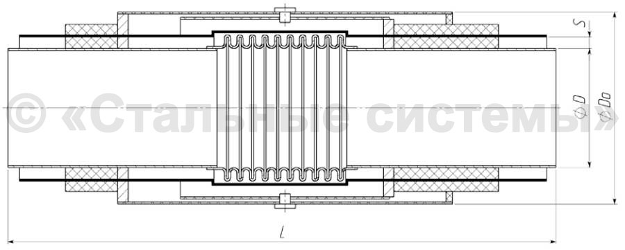 Рабочий чертеж компенсатора СКУ ППУ / ПЭ (ОЦ)