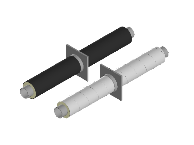 Неподвижные опоры ППУ ПЭ/ОЦ