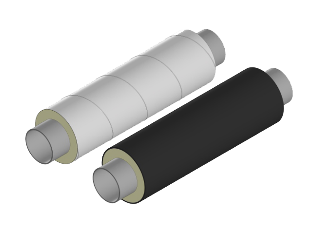Трубы стальные ППУ в ПЭ и ОЦ изоляции