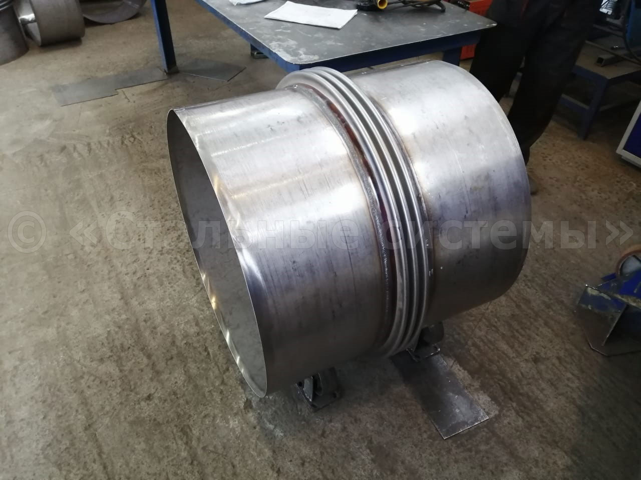 Нестандартные компенсаторы сильфонные осевые КСО для газоходов Ду 700