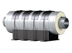 Скользящие опоры в ППУ изоляции